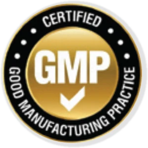 GMP certified good manufacturing practice badge