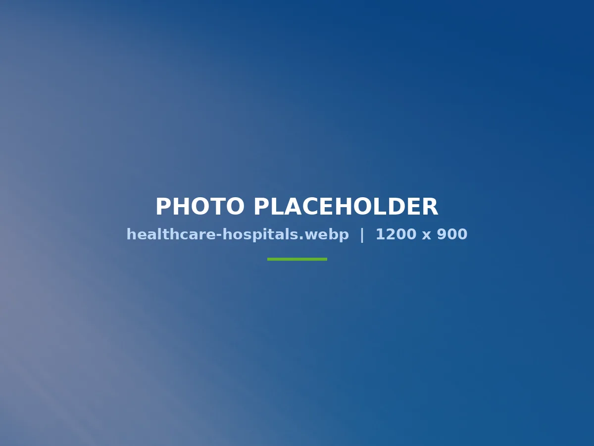 Healthcare & Hospitals sector – photograph placeholder