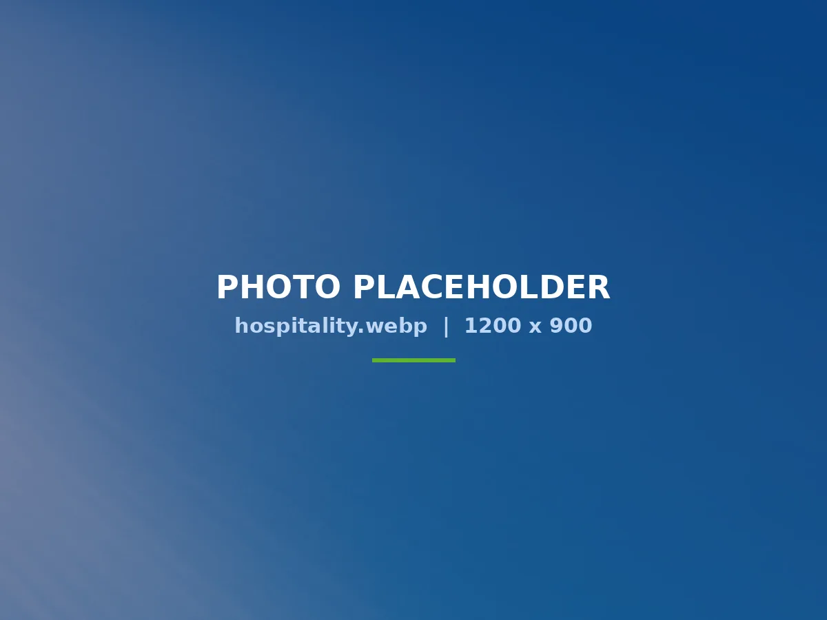 Hospitality sector – photograph placeholder