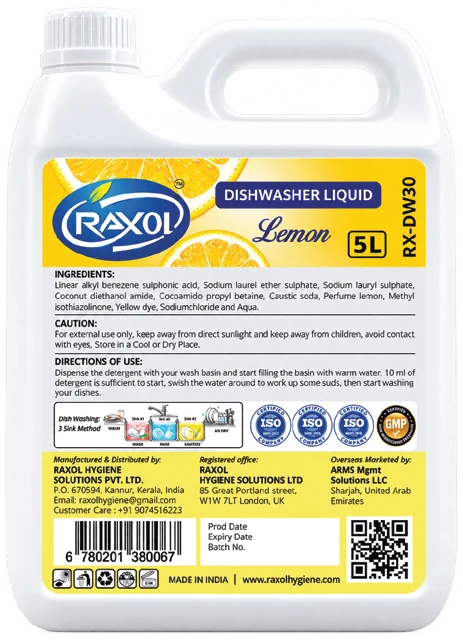 RAXOL Dish Wash container