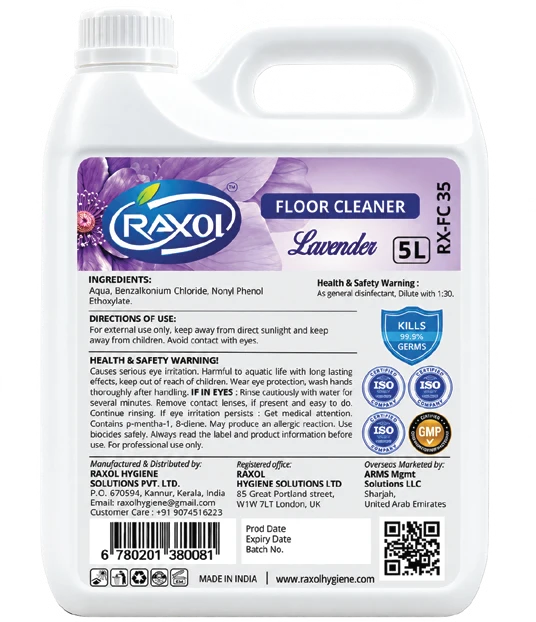 RAXOL Floor Cleaner container